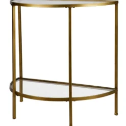 WOOOD Goddess Sidetable - Metaal - Antique Brass - 75x37x75