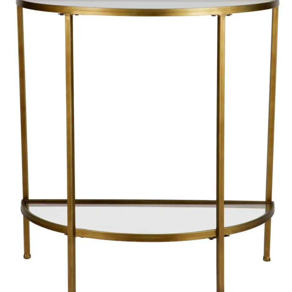 WOOOD Goddess Sidetable - Metaal - Antique Brass - 75x37x75