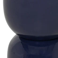 WOOOD Hekla Bijzettafel - Metaal - Donkerblauw - 47x32x32