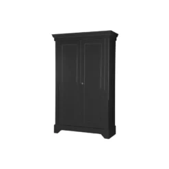 WOOOD Isabel Brocante Kast - Grenen - Zwart - 191x118x47