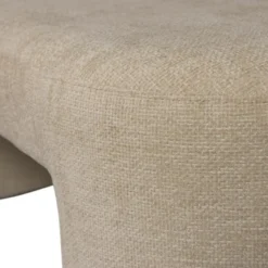 WOOOD Jacob Bankje - Chenille - Naturel - 46x130x46