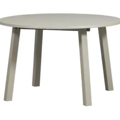 WOOOD Janne Uitschuifbare Eettafel Rond 120Ø cm - Eiken - Dakargrau