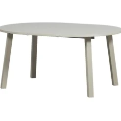 WOOOD Janne Uitschuifbare Eettafel Rond 120Ø cm - Eiken - Dakargrau
