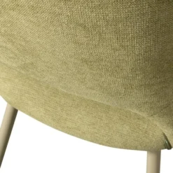 WOOOD Jenny Eetkamerstoelen - Polyester - Sage - Set van 6