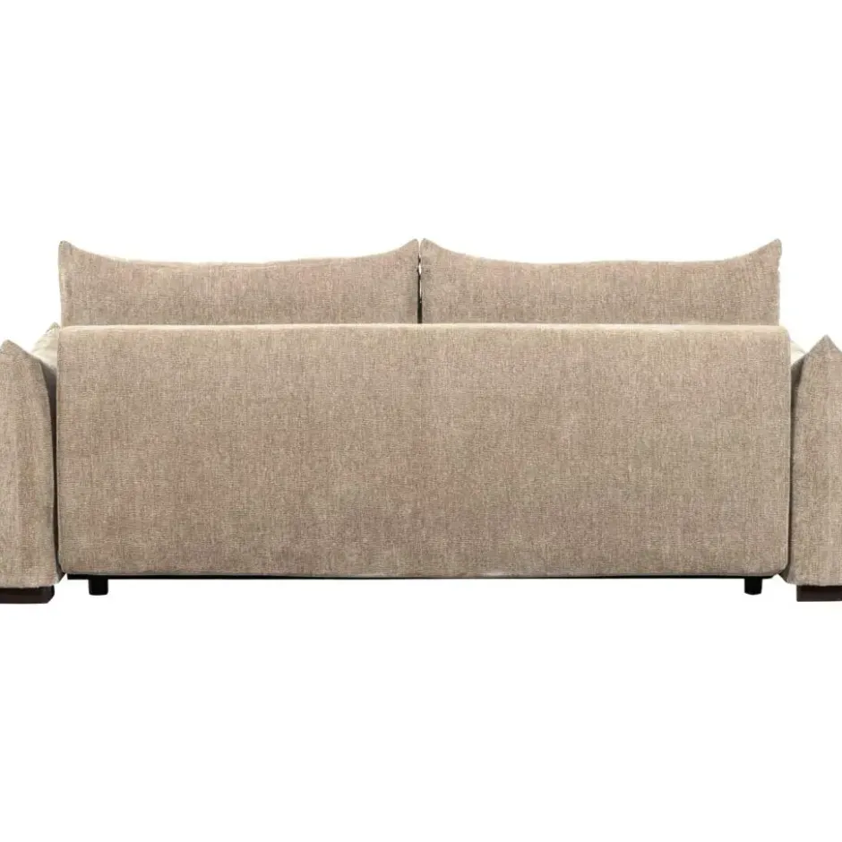 WOOOD Jonne 3-Zits Slaapbank - Chennile - Naturel - 92x233x105