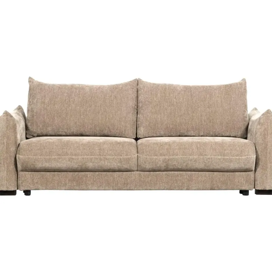 WOOOD Jonne 3-Zits Slaapbank - Chennile - Naturel - 92x233x105
