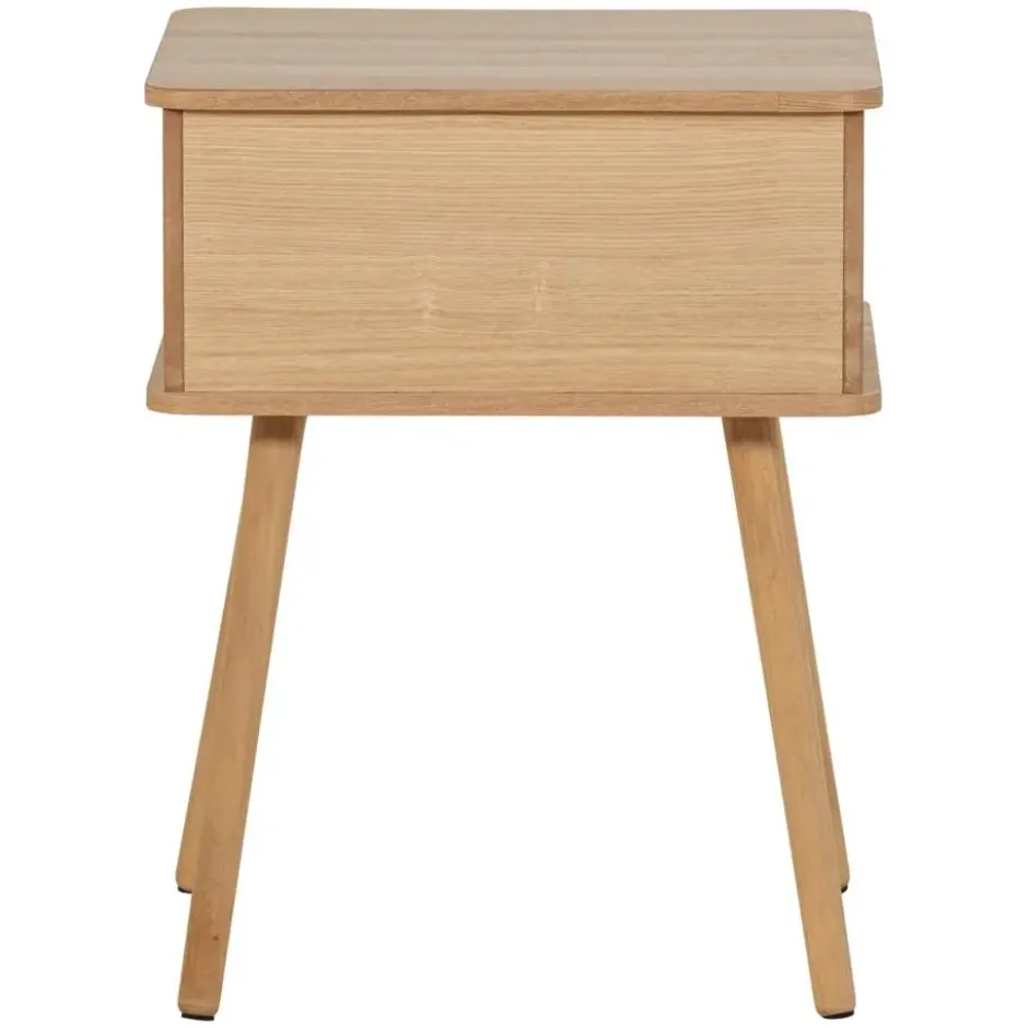 WOOOD Karri Nachtkastje Recht - MDF/Grenen - Naturel - 58x45x40