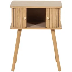 WOOOD Karri Nachtkastje Recht - MDF/Grenen - Naturel - 58x45x40