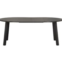 WOOOD Lange Jan Uitschuifbare Eettafel - Eiken - Zwart - 75x120x120