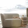 WOOOD Laurel Bijzettafel Met Spikkels - Magnesium - Beige - 50x40x40