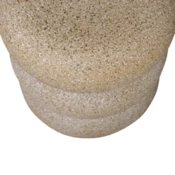 WOOOD Laurel Bijzettafel Met Spikkels - Magnesium - Beige - 50x40x40