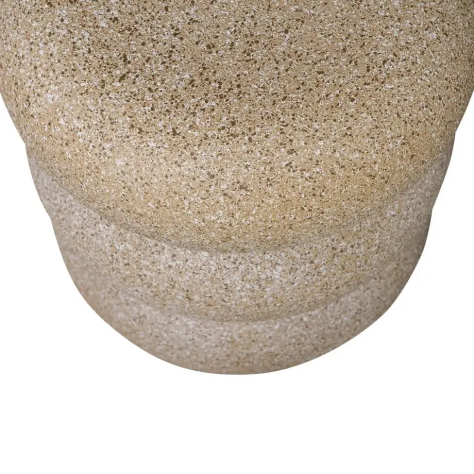 WOOOD Laurel Bijzettafel Met Spikkels - Magnesium - Beige - 50x40x40