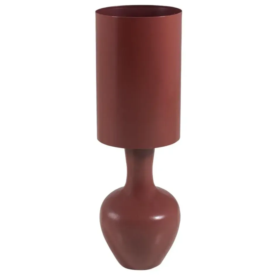 WOOOD Loa Tafellamp XL - Metaal - Hoogglans Rood - 100x33x33