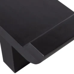 WOOOD Lox Bankje - Hout - Zwart - 35x183x53