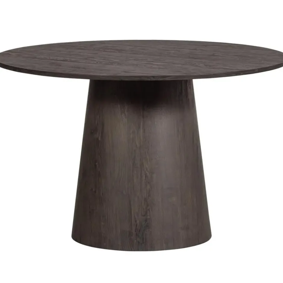 WOOOD Maan Eettafel - MDF - Donkerbruin - 75x120x120