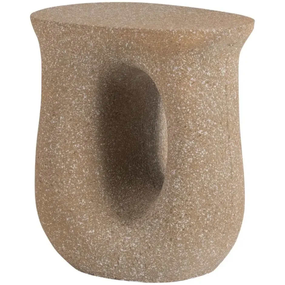 WOOOD Mason Bijzettafel Met Spikkels - Magnesium - Groen - 45x42x33