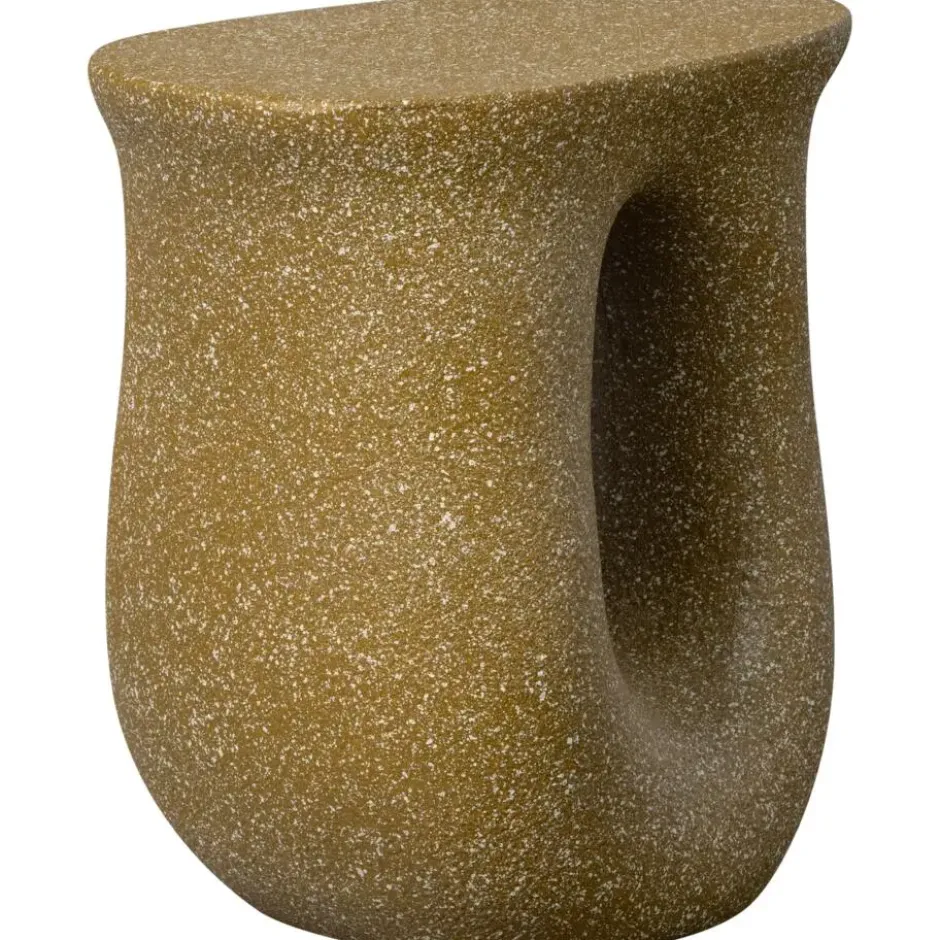WOOOD Mason Bijzettafel Met Spikkels - Magnesium - Groen - 45x42x33