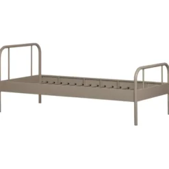 WOOOD Mata 1-Persoonsbed - Metaal - Zand - 90x208x95