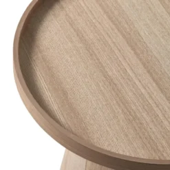 WOOOD Maud Bijzettafel - Hout - Naturel - 38x39x39
