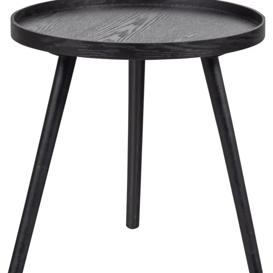 WOOOD Mesa Bijzettafel M - Hout - Zwart - 45x45x45
