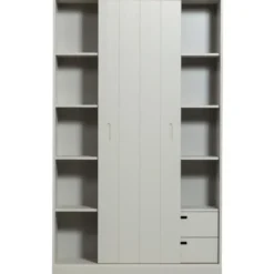 WOOOD Mila Schuifdeurkast - Grenen - Dust - 200x120x42