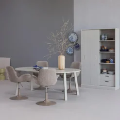 WOOOD Mila Schuifdeurkast - Grenen - Dust - 200x120x42