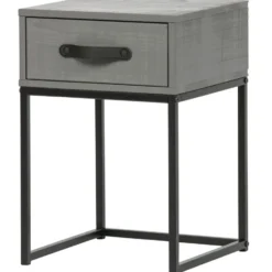 WOOOD Morris Nachtkast - Grenen - Leem - 52x35x35