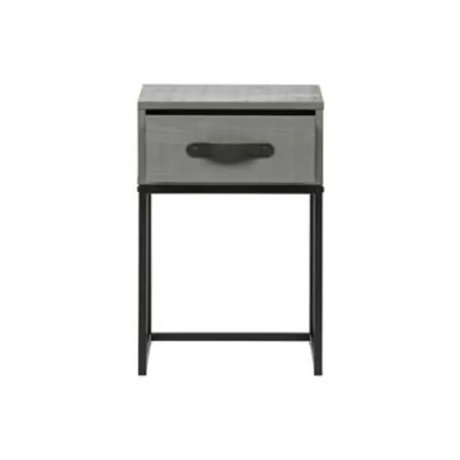 WOOOD Morris Nachtkast - Grenen - Leem - 52x35x35