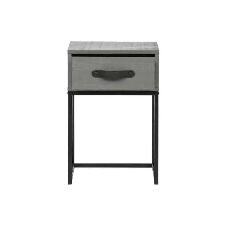 WOOOD Morris Nachtkast - Grenen - Leem - 52x35x35