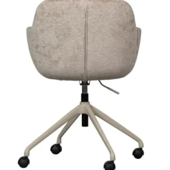 WOOOD Morros Bureaustoel - Polyester - Taupe - 88x57x60