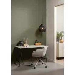 WOOOD Morros Bureaustoel - Polyester - Taupe - 88x57x60