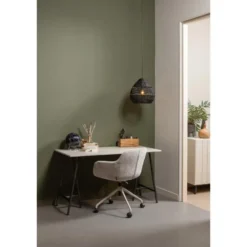 WOOOD Morros Bureaustoel - Polyester - Taupe - 88x57x60