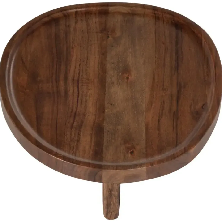 WOOOD Naro Bijzettafel - Acaciahout - Bruin - 34x40x18