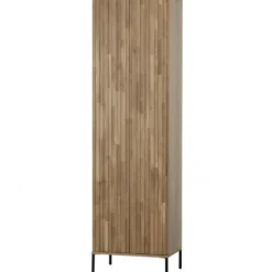 WOOOD New Gravure Hoge Kast - Eiken - Naturel - 210x60x42