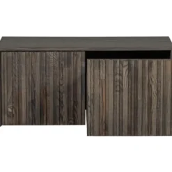 WOOOD New Gravure Kistbank - Essen - Espresso - 40x88x50