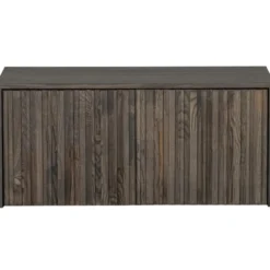 WOOOD New Gravure Kistbank - Essen - Espresso - 40x88x50