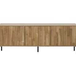 WOOOD New Gravure Tv Meubel - Eiken - Naturel - 56x150x44