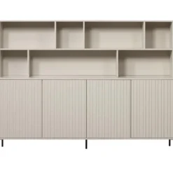 WOOOD New Gravure Wandkast - Grenen - Dust - 150x200x44