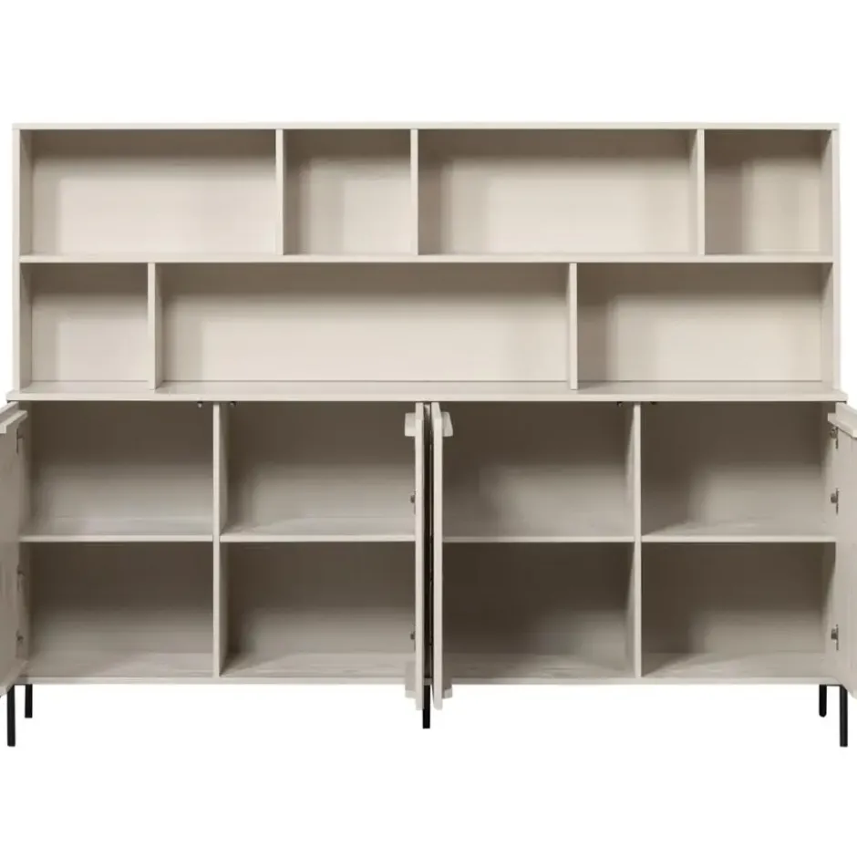 WOOOD New Gravure Wandkast - Grenen - Dust - 150x200x44