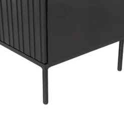 WOOOD New Gravure Wandkast - Grenen - Zwart - 150x200x44