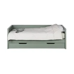 WOOOD Nikki Bedbank Excl Lade - Grenen - Jadegroen - 73x208x100