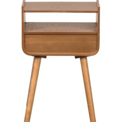 WOOOD Nils Nachtkastje/Bijzettafel - Hout - Naturel - 54x36x30
