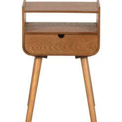 WOOOD Nils Nachtkastje/Bijzettafel - Hout - Naturel - 54x36x30
