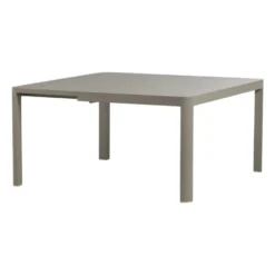 WOOOD Ovara Tuintafel Uitschuifbaar - Aluminium - Zand - 76x150x150