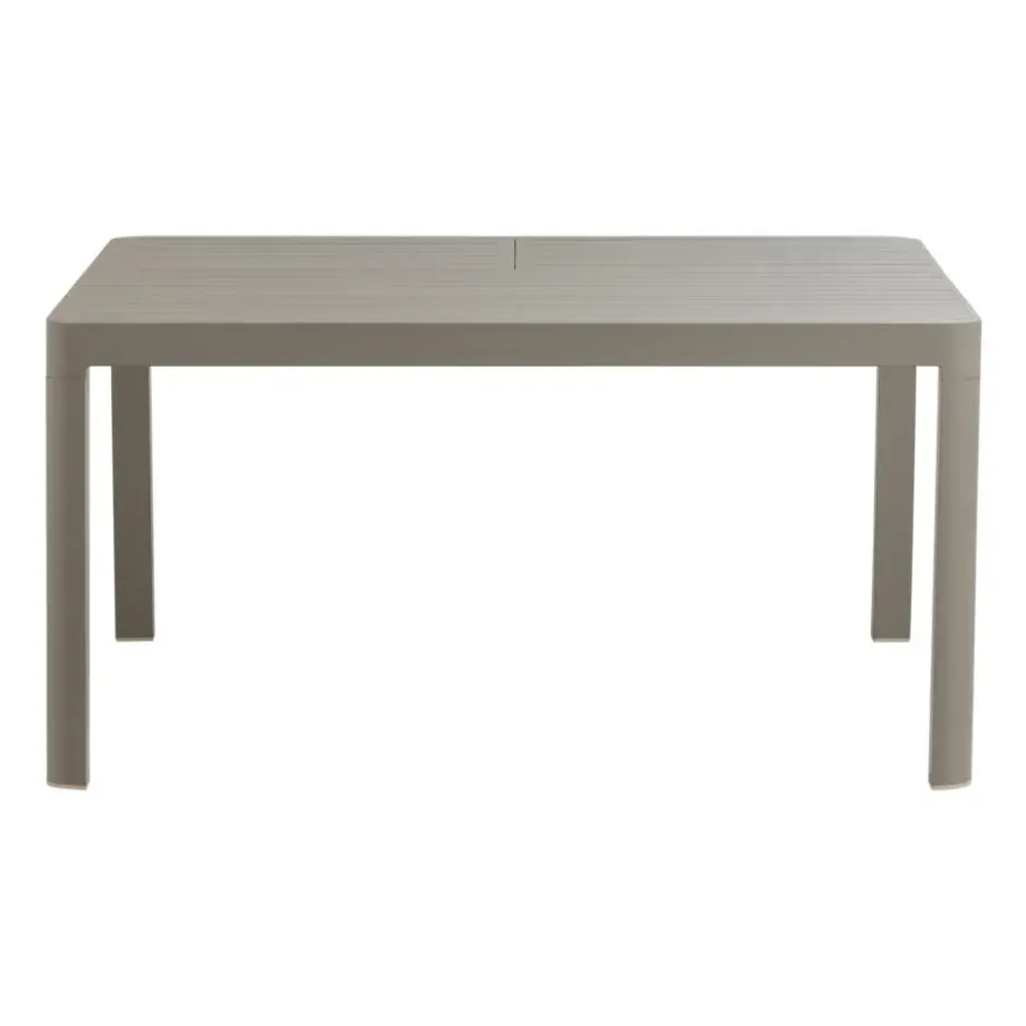 WOOOD Ovara Tuintafel Uitschuifbaar - Aluminium - Zand - 76x150x150