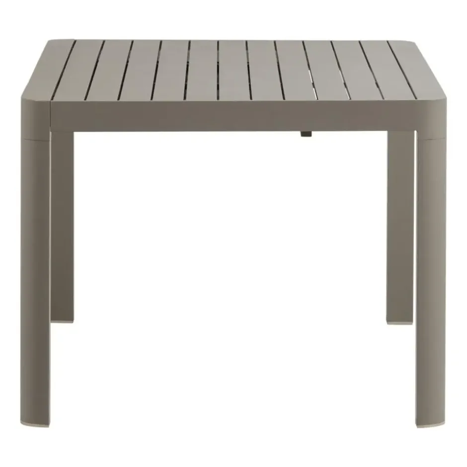 WOOOD Ovara Tuintafel Uitschuifbaar - Aluminium - Zand - 76x150x150