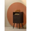 WOOOD Ozzy Nachtkastje - Hout - Zwart - 75x36x30