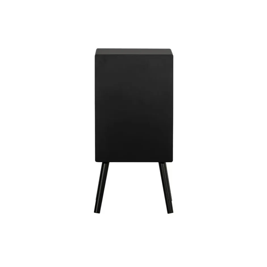 WOOOD Ozzy Nachtkastje - Hout - Zwart - 75x36x30
