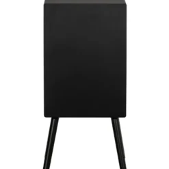 WOOOD Ozzy Nachtkastje - Hout - Zwart - 75x36x30