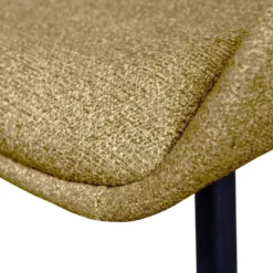 WOOOD Parade Eetkamerstoelen - Melange Stof - Mosterd - Set van 2